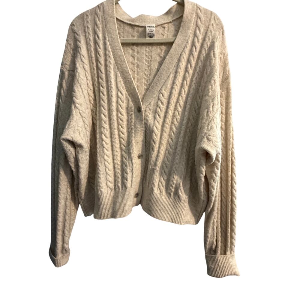 Victoria's Secret PINK cream cardigan